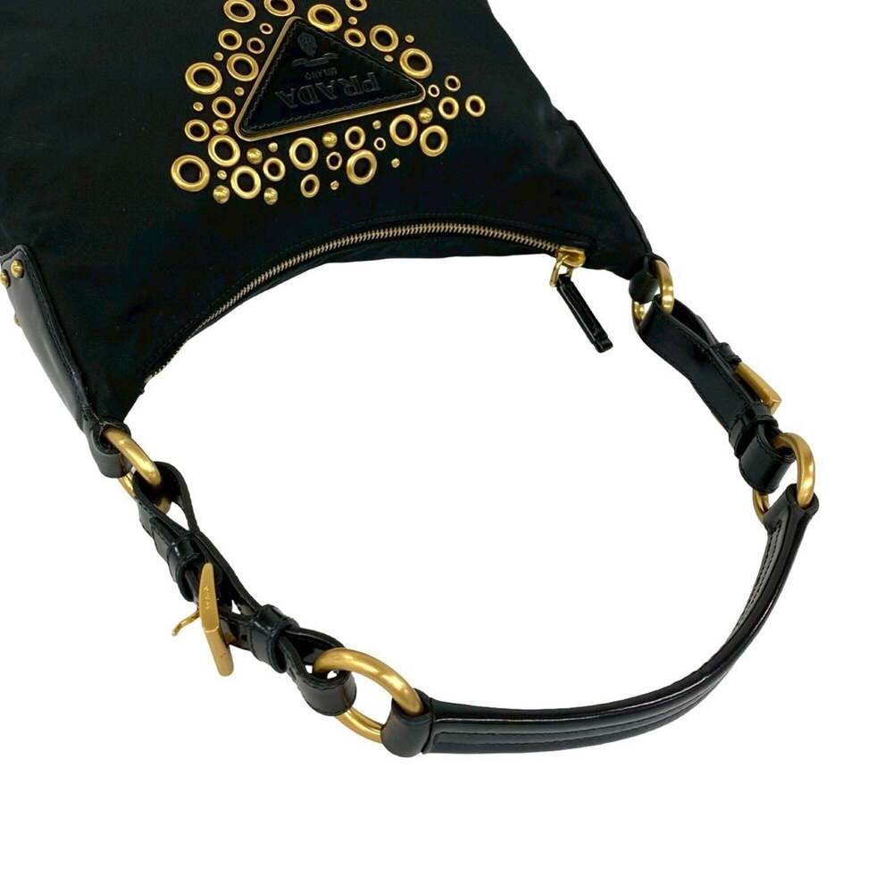 PRADA Black Leather Shoulder Bag - Picture 4 of 10